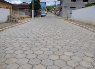 Calçamento da Rua José Mello concluído